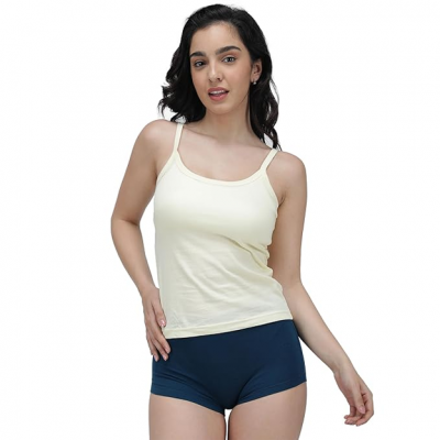 Women's Pure Cotton Short Slip, Light weighted and Soft