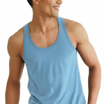 Neo-Cotton Round Neck Vest for Man, Anti-Bacterial, Shape Retaining Vest, 100% Cotton Banyan for Men, Buttery Soft Inner Baniyan